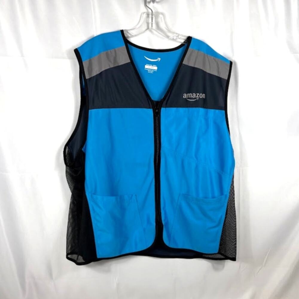 AMAZON XXL 3XL Zip Vest Work Shirt Uniform